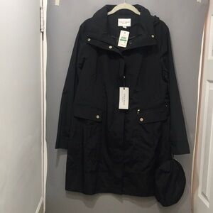 Cole Haan Signature Women’s Black Rain Coat Size Large